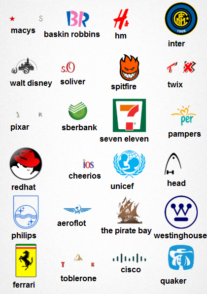 logos and names for logo quiz level 8